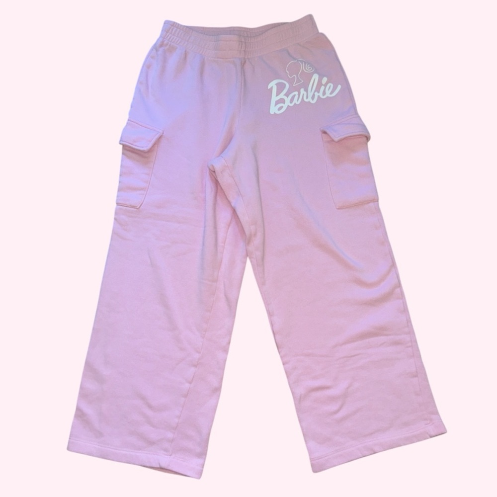 Barbie Pink Cargo Sweatpants